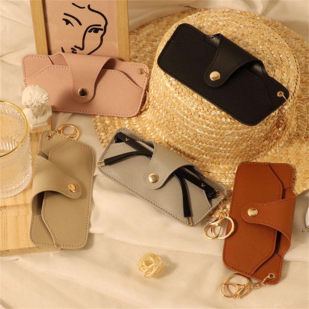 Travel Reading Accessories - Sunglasses Storage Pu Leather Eyeglasses Holder