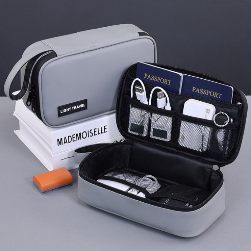 Travel Accessories Organizer - Lightweight Handheld Digital Gadget Storage Bag