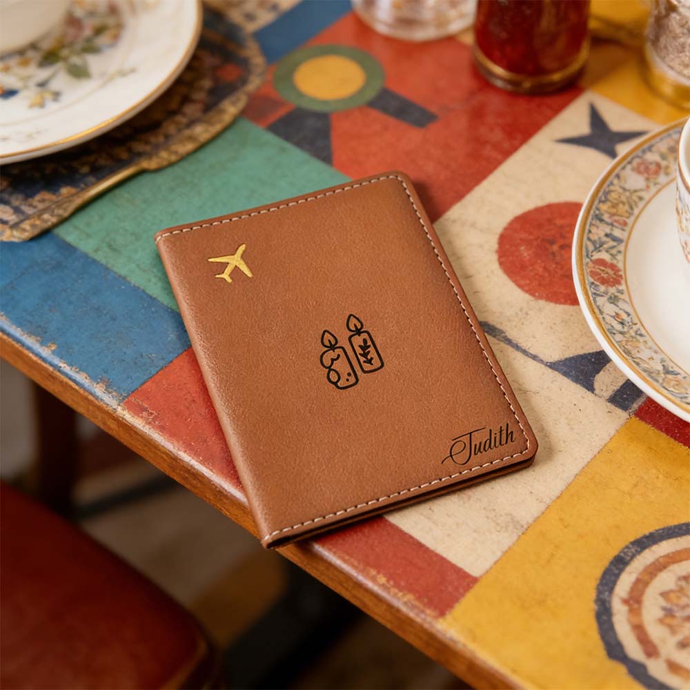 Travel Accessories Meaning - 1pc Personalized Name Passport Cover Retirement