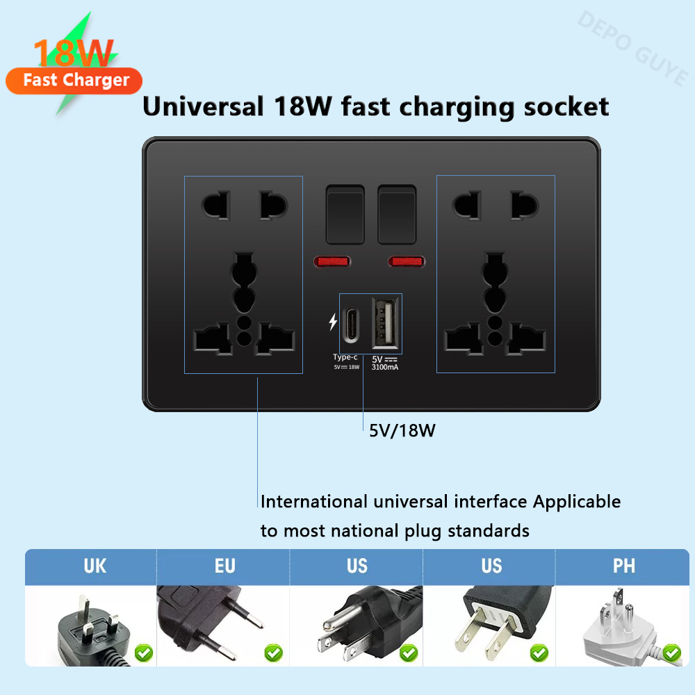 Universal Black USB Type-C 18W - đánh giá và giá Travel Accessories Uk