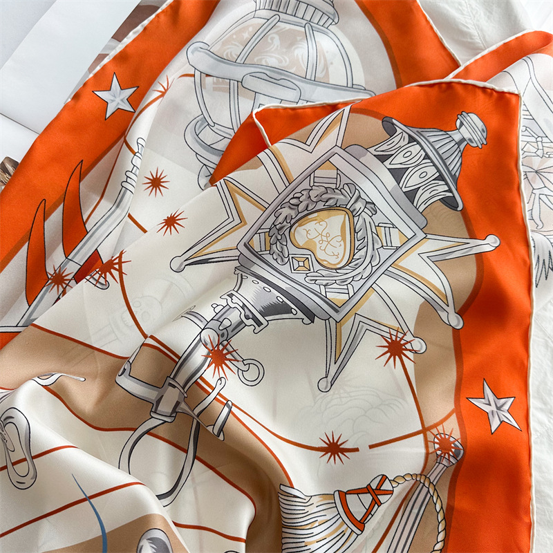 Luxury Brand Scarf Large Silk  - đánh giá và giá Travel Accessories For Women