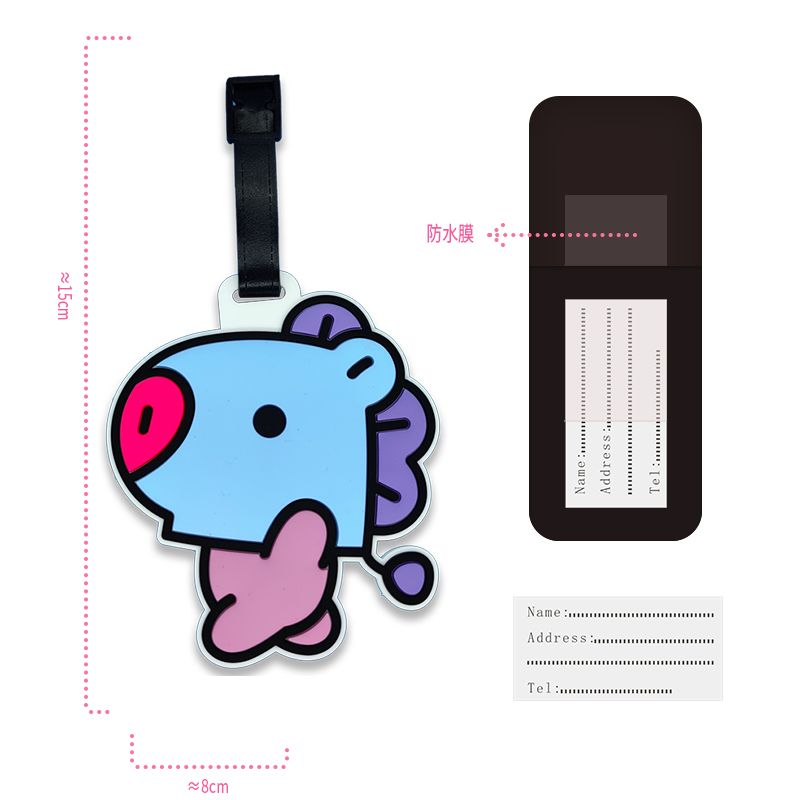 BT21 cartoon cute keychain Kaw - đánh giá và giá Travel Accessories Organizer