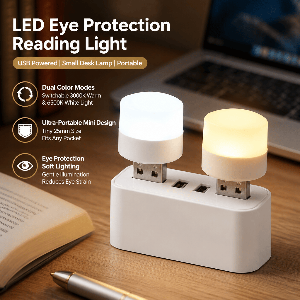 USB LED Light Portable Reading - đánh giá và giá Travel Reading Accessories