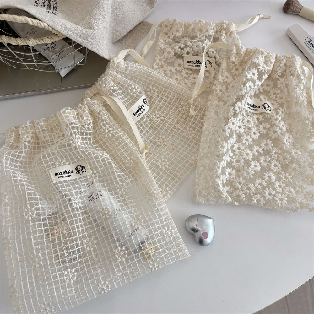 Lace Embroidered Daisy Mesh Dr - đánh giá và giá Travel Accessories Organizer