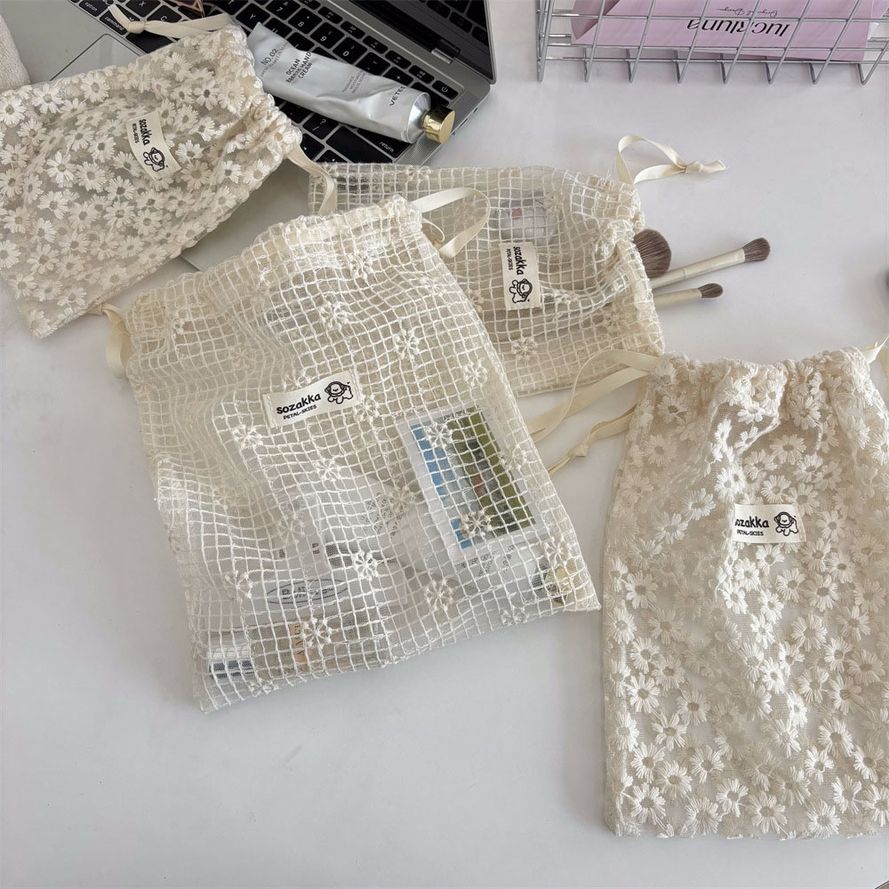 Lace Embroidered Daisy Mesh Dr - đánh giá và giá Travel Accessories Organizer