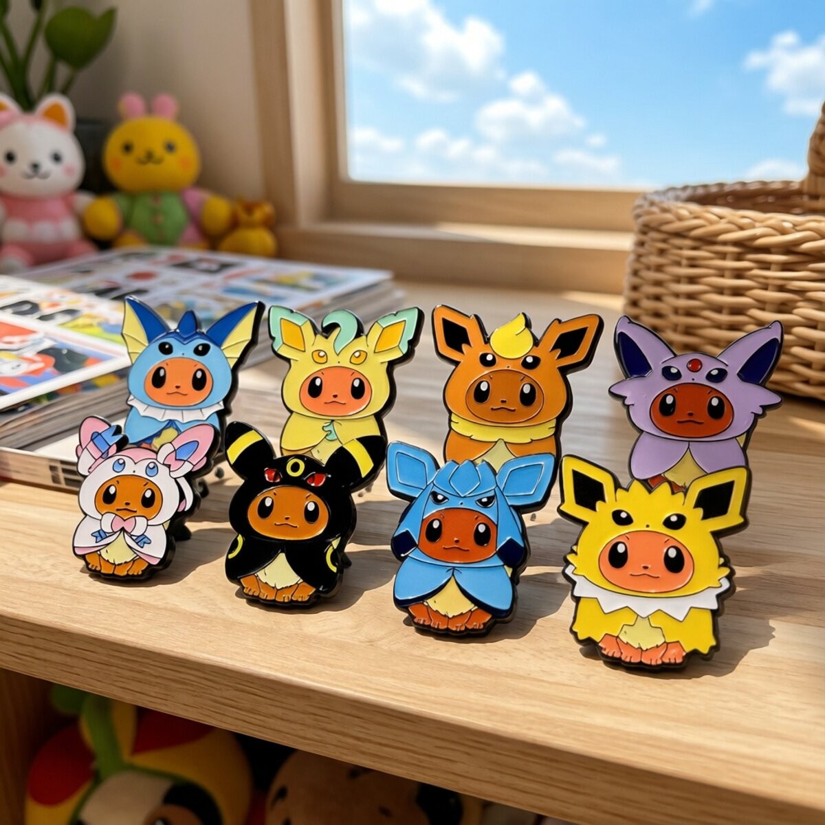 Kawaii Pokemon Anime Eevee Cos - đánh giá và giá Travel Accessories Japan