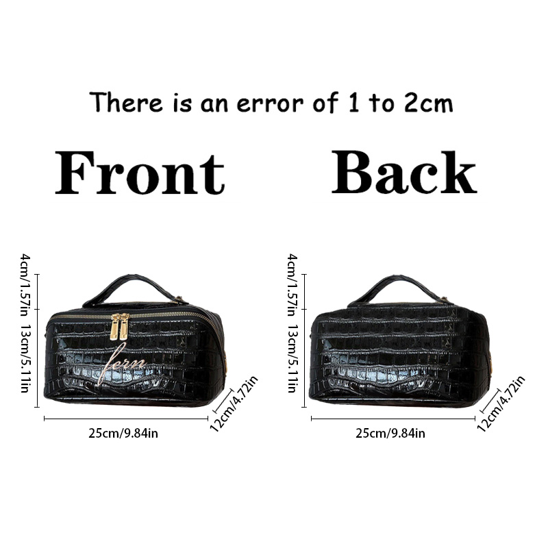 Embroidered Croc Makeup Bag Pe - đánh giá và giá Travel Accessories Gift Ideas
