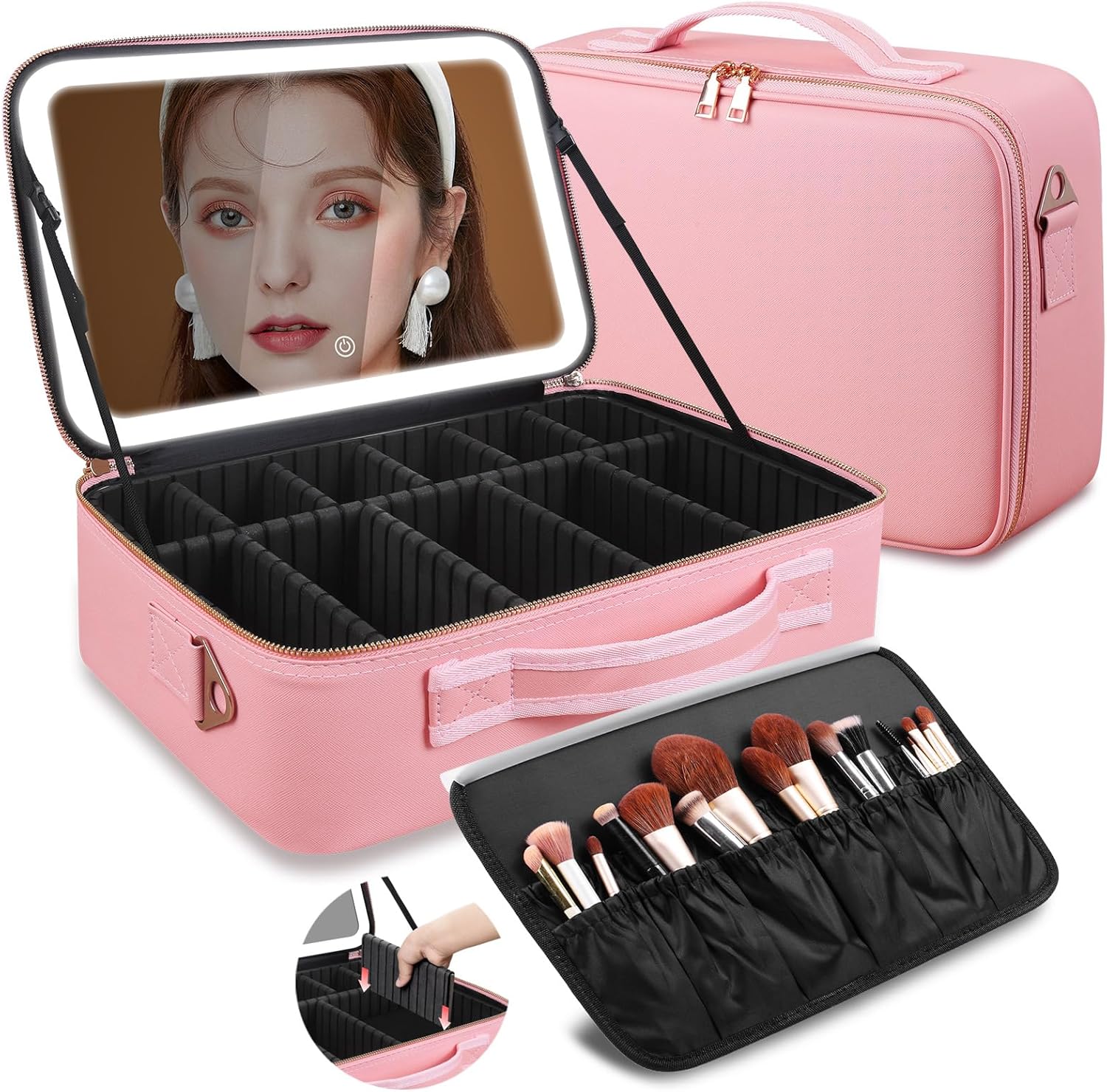 Large Capacity Makeup Bag 15'' - đánh giá và giá Travel Accessories Organizer