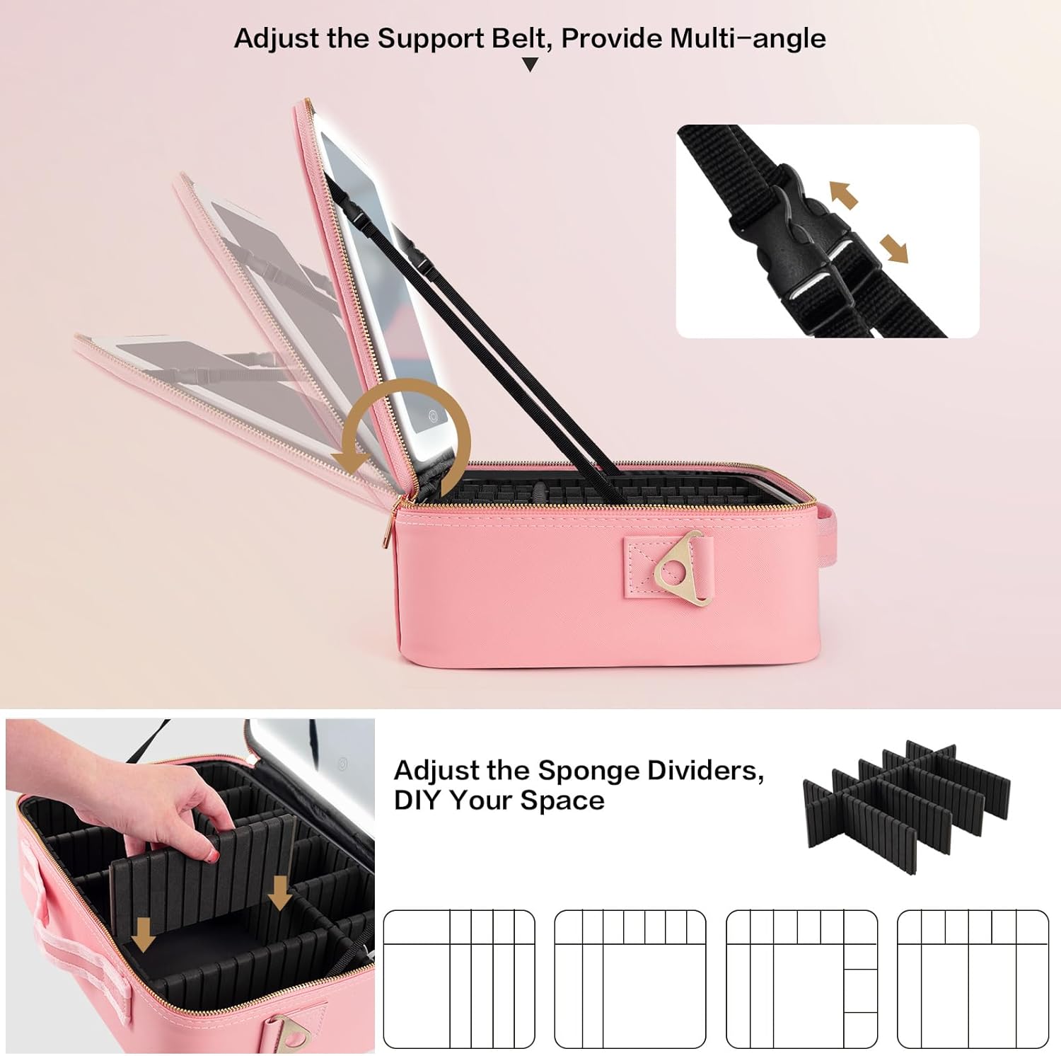 Large Capacity Makeup Bag 15'' - đánh giá và giá Travel Accessories Organizer
