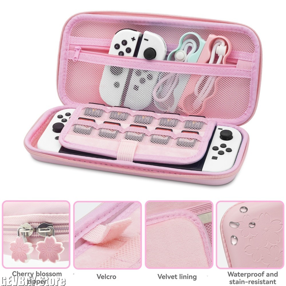 PU  Sakura Pink Shell Portable - đánh giá và giá Travel Accessories Kit Bag